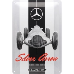 22275 Plakat 20x30 Mercedes-Benz Silver