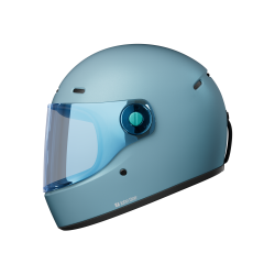 Kask intergalny retro John Doe JD/One Steel Blue