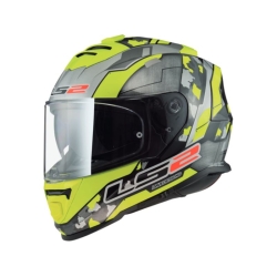 Kask integralny LS2 FF800 Storm II Cyborg H-V Yellow ECE 22.06